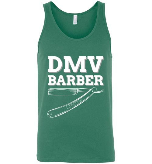 DMV Barber Canvas Unisex Tank