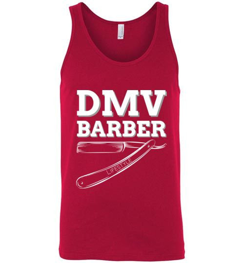 DMV Barber Canvas Unisex Tank